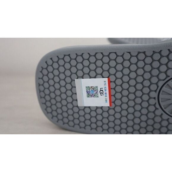 UGG 1124900 Men's Sz 9 Glacier Gray Seaside Slide Leather/Suede Sandals - Picture 7 of 10